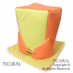 SOMBRERO GALERA CON MO�O CON ALA CUADRADA FLUO MEDIANA x 1